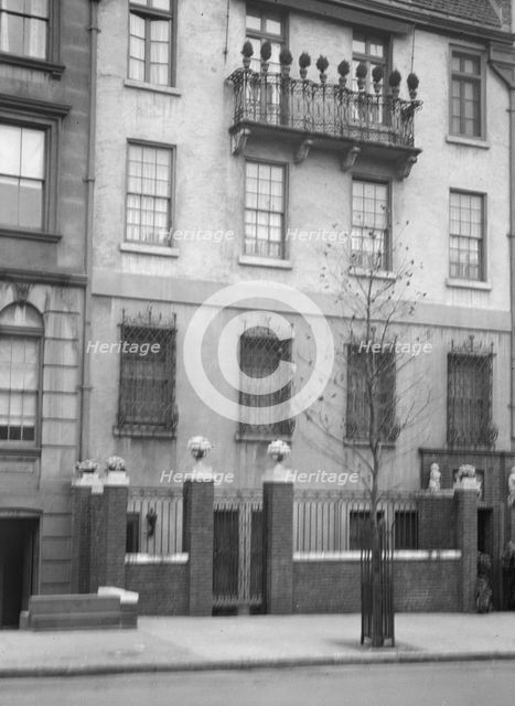 Lewisohn house and garden, ca. 1920. Creator: Arnold Genthe.