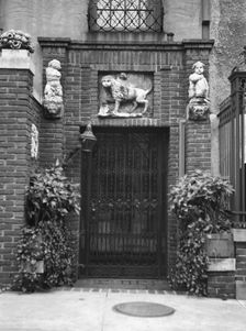 Lewisohn house and garden, ca. 1920. Creator: Arnold Genthe