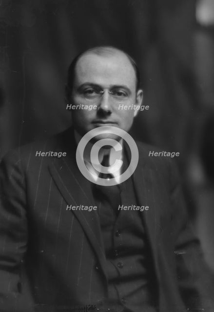 Lewisohn, Samuel W., Mr., portrait photograph, 1914 May 7. Creator: Arnold Genthe.