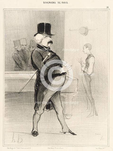 L'Ex-colonel, 1842. Creator: Honore Daumier.