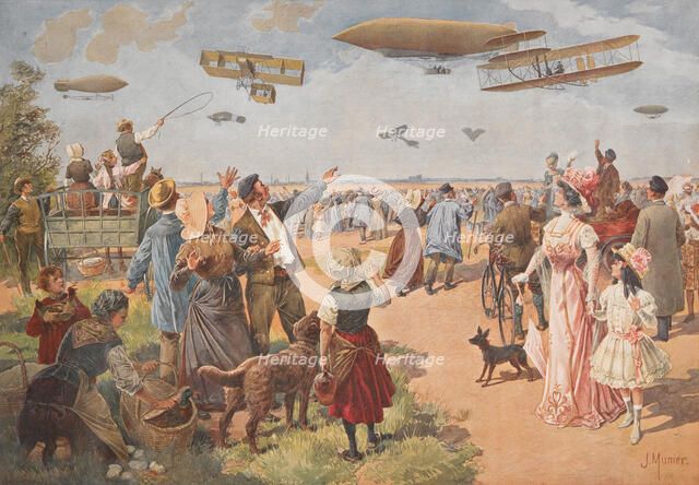 L'Exposition aérienne, c. 1908. Creator: Munier, J. (active ca 1900).