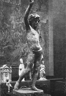 L'Exposition des oeuvres d'art mutilees ou provenant des regions devastees..., 1916. Creator: Unknown