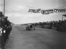 Leyland Eight of JG Parry-Thomas at the finish of the Southsea Speed Carnival, Hampshire. 1922. Artist: Bill Brunell