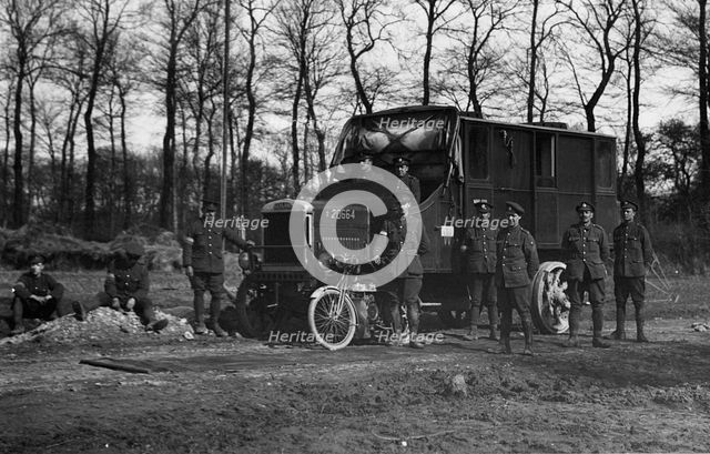 Leyland military truck during World War 1. Creator: Unknown.