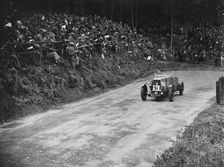 Lea-Francis Hyper competing in the Shelsley Walsh Amateur Hillclimb, Worcestershire, 1929. Artist: Bill Brunell