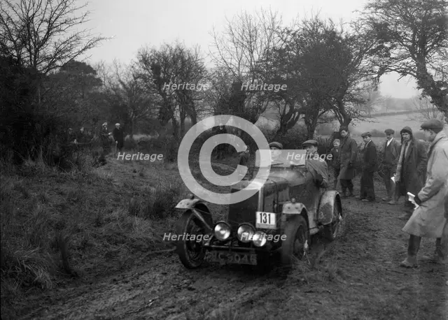 Lea-Francis of CH Wagstaff at the Sunbac Colmore Trial, near Winchcombe, Gloucestershire, 1934. Artist: Bill Brunell.
