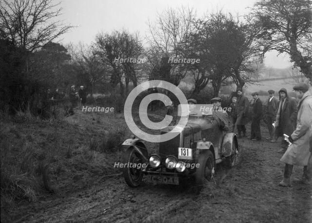 Lea-Francis of CH Wagstaff at the Sunbac Colmore Trial, near Winchcombe, Gloucestershire, 1934. Artist: Bill Brunell.