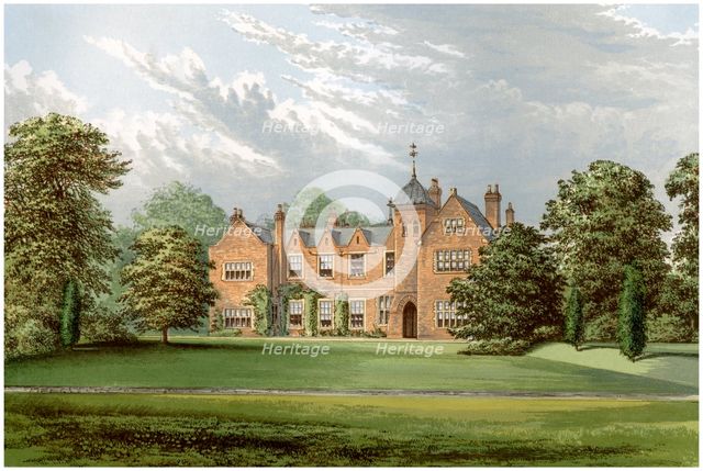 Lea, Lincolnshire, home of Baronet Anderson, c1880. Artist: Unknown