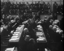 League of Nations Delegates, 1933. Creator: British Pathe Ltd