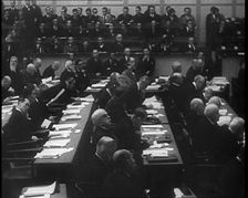 League of Nations Delegates, 1933. Creator: British Pathe Ltd