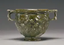 Lead-Glazed Skyphos, 50 B.C.-A.D. 50. Creator: Unknown