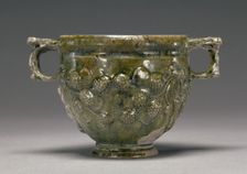 Lead-Glazed Skyphos, 50 B.C.-A.D. 50. Creator: Unknown