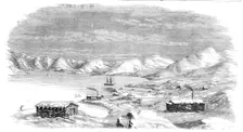 Lead Mine and Cryolite, in Arksul Ford, 1856. Creator: H. Crane