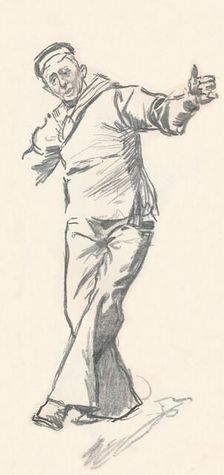 Lead pencil sketch by Phil May, c19th century (1903-1904). Artist: Philip William May