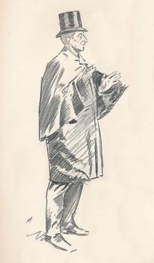 Lead pencil sketch by Phil May, c19th century (1903-1904). Artist: Philip William May