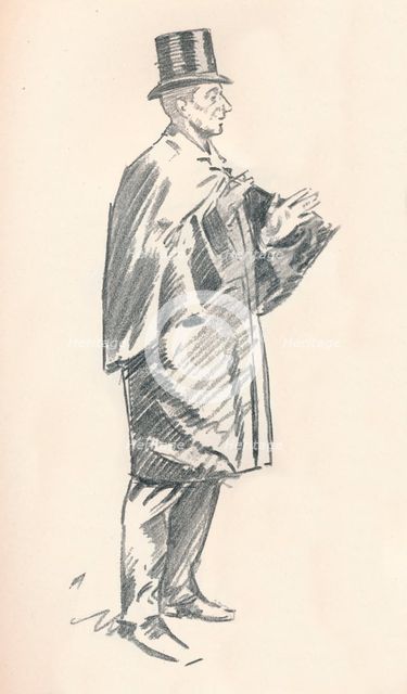 Lead pencil sketch by Phil May, c19th century (1903-1904). Artist: Philip William May.