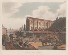 Leaden Hall Market, January 1, 1809., January 1, 1809. Creator: Joseph Constantine Stadler