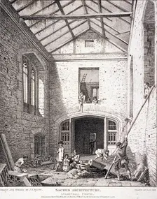 Leadenhall Chapel, London, 1814. Artist: John Thomas Smith