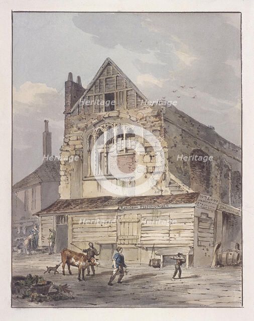 Leadenhall Chapel, London, c1810. Artist: George Shepherd