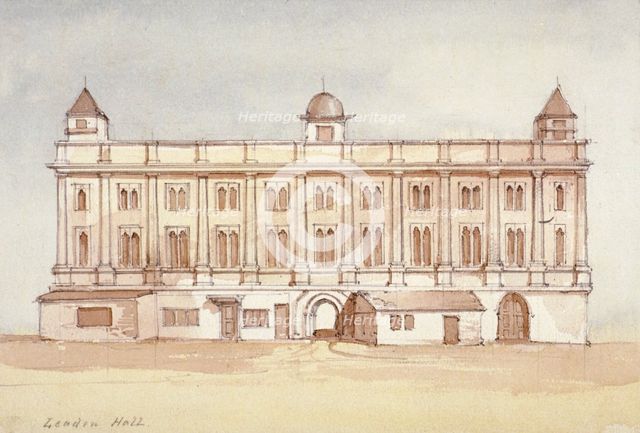 Leadenhall, City of London, 1850. Artist: Thomas Colman Dibdin