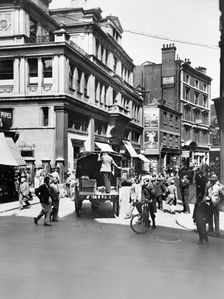 Leadenhall Street looking west, City of London, before 1933. Creator: George Davison Reid