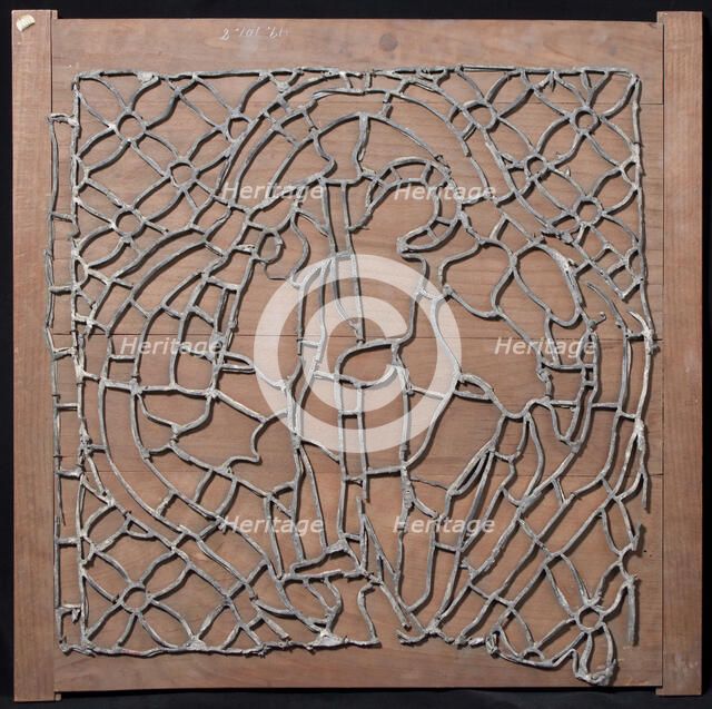 Leading for Stained Glass window with Flagellation (?) Scene, French, 13th century. Creator: Unknown.