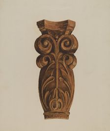 Leaf and Scroll, c. 1938. Creator: Thomas Dooley
