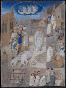 Leaf Excised from a Breviary of Charles the Bold and Margaret of York..., c. 1467-1470. Creator: Simon Marmion (French, 1420s-1489)