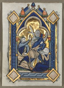 Leaf Excised from a Psalter: Massacre of the Innocents, c. 1260. Creator: Unknown