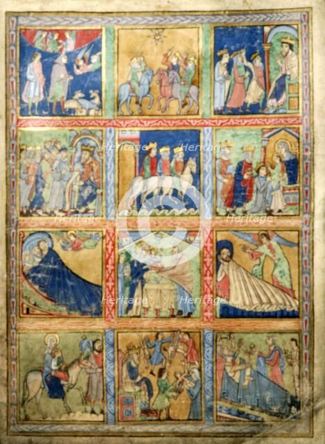 Leaf for a Psalter, Canterbury Christ Church, c1155-1160. Artist: Unknown.