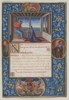Leaf from a Commission: St. Mark Giving the Keys of Venice to Francesco de Priuli, c. 1523-1524. Creator: Benedetto Bordone (Italian)