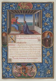 Leaf from a Commission: St. Mark Giving the Keys of Venice to Francesco de Priuli, c. 1523-1524. Creator: Benedetto Bordone (Italian)