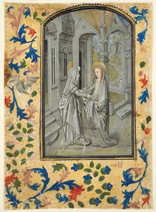 Leaf from a Book of Hours: Annunciation to the Shepherds, c. 1470-1480. Creator: Guillaume Vrelant (Flemish, c. 1454-1481)