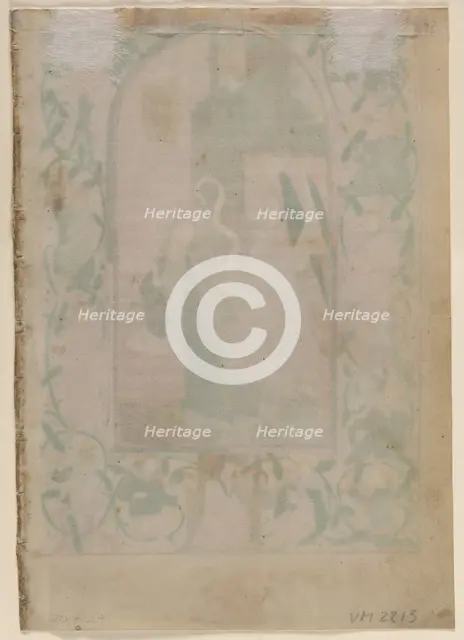 Leaf from a Book of Hours: Blank (verso), 1470s. Creator: Unknown.