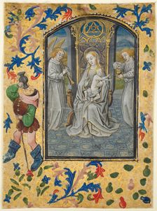 Leaf from a Book of Hours: Presentation in the Temple, c. 1470-1480. Creator: Guillaume Vrelant (Flemish, c. 1454-1481)