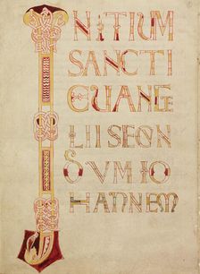 Leaf from a Gospel Book, about 1100. Creator: Unknown