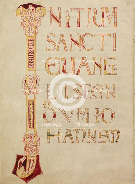 Leaf from a Gospel Book, about 1100. Creator: Unknown.