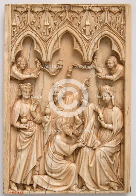 Leaf from a Diptych with the Adoration of the Magi, French, 14th century. Creator: Unknown.