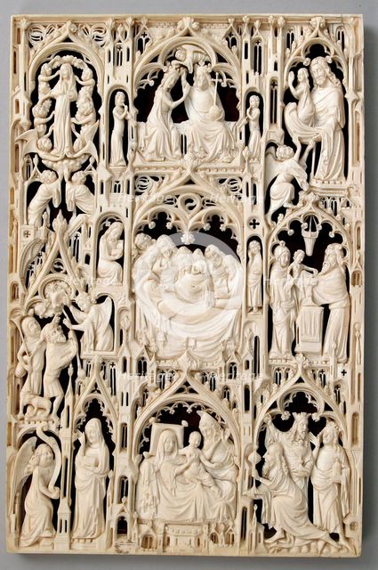 Leaf from a Diptych, British or French (?), 15th century (?). Creator: Unknown.
