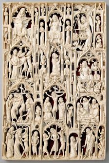 Leaf from a Diptych, British or French (?), 15th century (?). Creator: Unknown