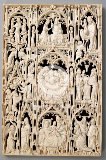 Leaf from a Diptych, British or French (?), 15th century (?). Creator: Unknown.