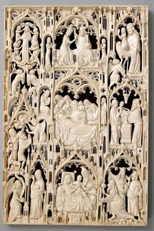 Leaf from a Diptych, British or French (?), 15th century (?). Creator: Unknown