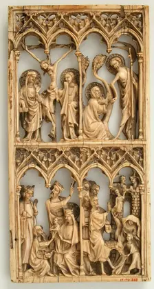 Leaf from a Diptych, French (?), 14th century. Creator: Unknown