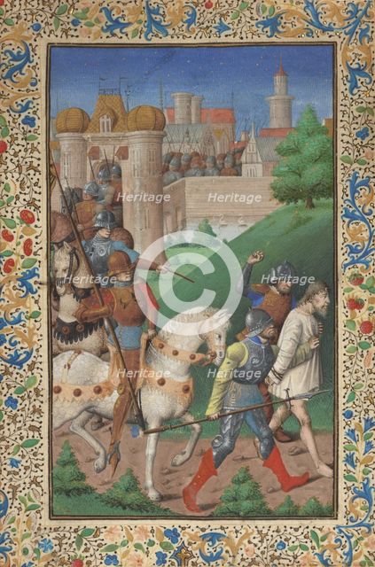 Leaf from a Manuscript, about 1460-1470. Creator: Francois Fouquet.
