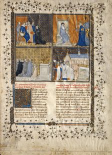 Leaf from a Manuscript of Valerius Maximus, French, ca. 1380-90. Creator: Unknown
