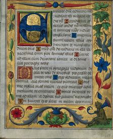 Leaf from a Psalter and Prayerbook...(1 of 3 Excised Leaves), c. 1524. Creator: Unknown