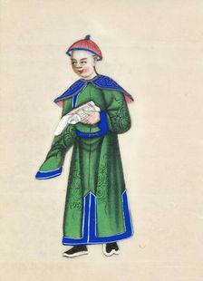 Leaf from Album of Costumes, 19th century. Creator: Unknown