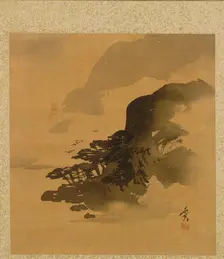 Leaf from Album of Seasonal Themes: Quail in Grass, 1847. Creator: Shibata Zeshin (Japanese, 1807-1891)