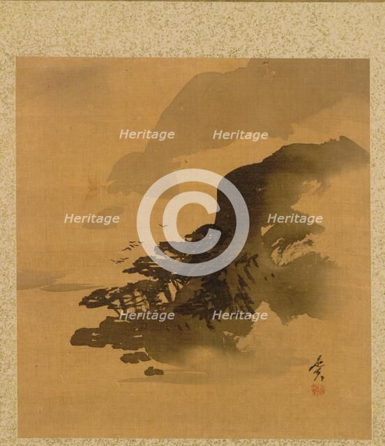 Leaf from Album of Seasonal Themes: Quail in Grass, 1847. Creator: Shibata Zeshin (Japanese, 1807-1891).