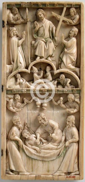 Leaf from an Ivory Diptych, French, 1250-1300. Creator: Unknown.